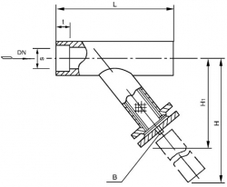 朝陽SRYⅣ承插焊連接Y型過濾器 PN10.0MPa